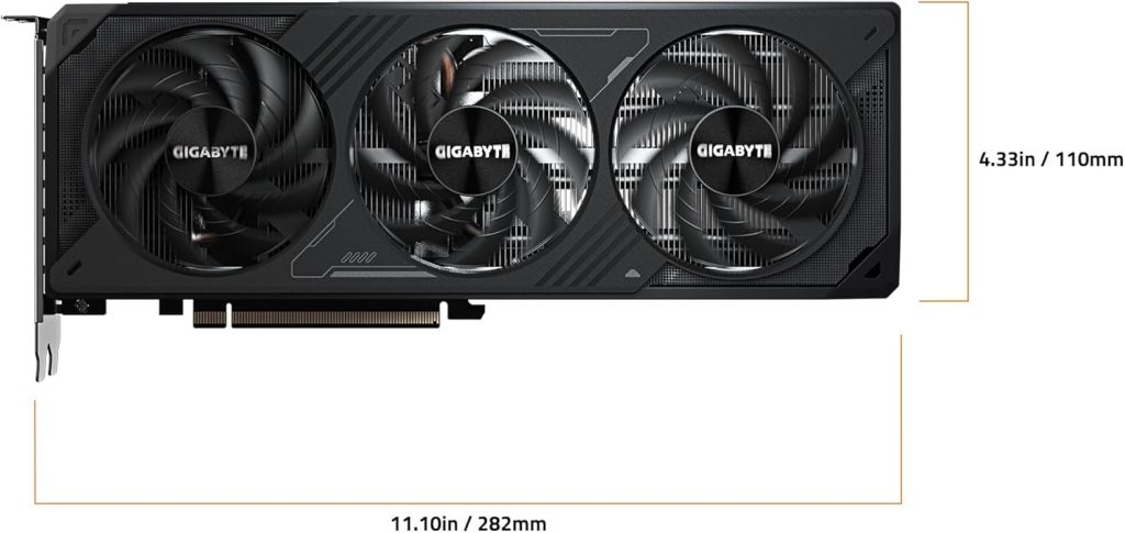 GIGABYTE GeForce RTX 5070 WINDFORCE OC SFF 12G Graphics Card, 12GB 192-bit GDDR7, PCIe 5.0, WINDFORCE Cooling System, GV-N5070WF3OC-12GD Video Card