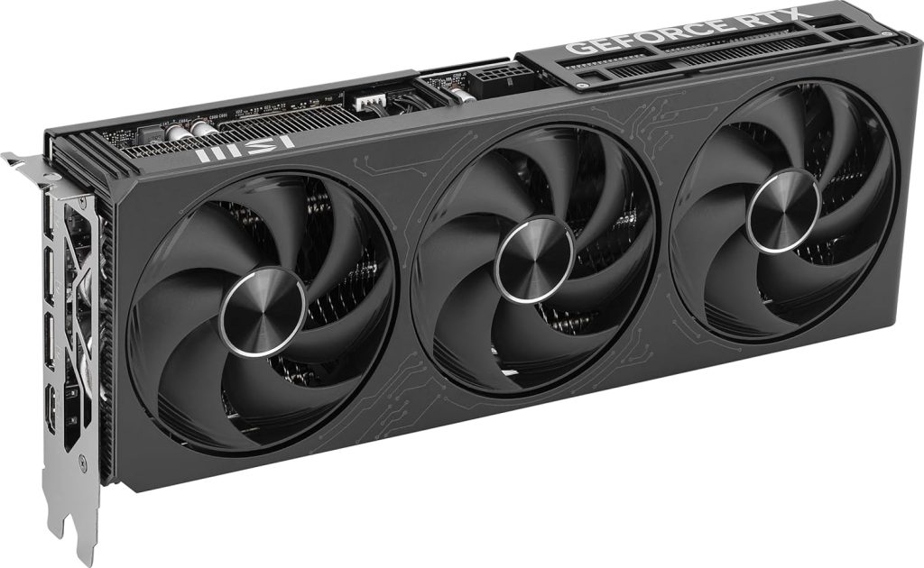 msi Gaming RTX 5080 16G Inspire 3X OC Black Graphics Card (16GB GDDR7, 256-bit, Extreme Clock 2655 MHz, DisplayPort x 3 2.1a, HDMI 2.1b, NVIDIA Blackwell