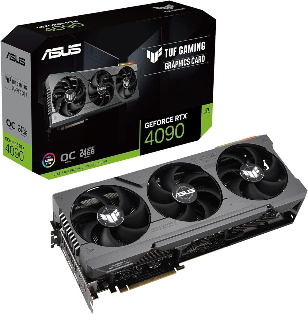 ASUS TUF GeForce RTX® 4090 OC Edition Gaming Graphics Card (PCIe 4.0, 24GB GDDR6X, HDMI 2.1a, DisplayPort 1.4a)