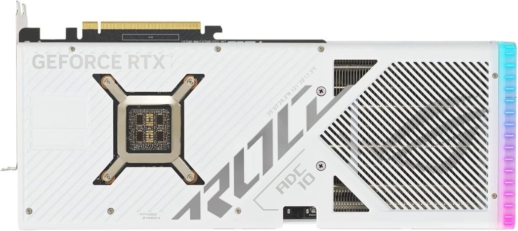 ASUS ROG Strix GeForce RTX™ 4090 White OC Edition Gaming Graphics Card (PCIe 4.0, 24GB GDDR6X, HDMI 2.1a, DisplayPort 1.4a)